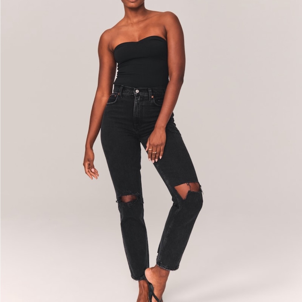 Abercrombie Black 90’s Straight Jeans
